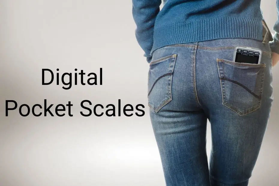 digital pocket scale in pocket